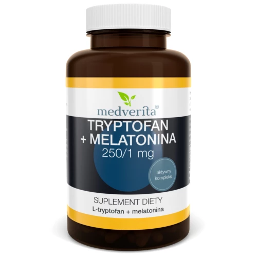 Medverita - Tryptofan + Melatonina - 50 kapsułek Medverita - Tryptofan + Melatonina - 50 kapsułek
